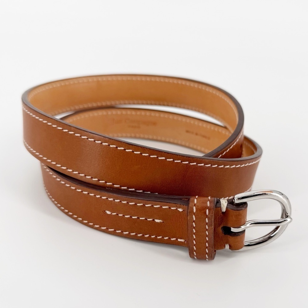 Just Campagne Paris Belt 25 Half Round Buckle Silver